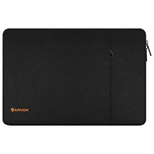 ARVOK 13 13.3 14 Inch Laptop Sleeve Case for 2024 MacBook Air 13-inch/Water-Resistant Notebook Computer Pocket Briefcase Carrying Bag Pouch Skin Cover for HP/Dell/Asus/Acer, Black - color: Black, size: 13-13.3 inch