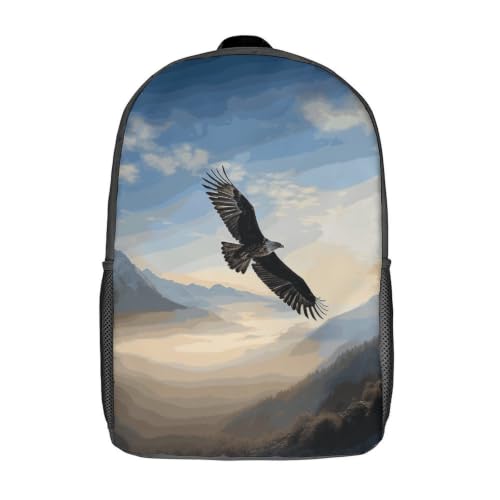 Laptop Backpack with Pocket, Large, Adjustable 17 Inch Bag, Waterproof | Eagle Mountains Computer Bag for Work, Breathable, Expandable Backpack for Women Men, Portable