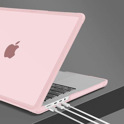 MOSISO Compatible with MacBook Pro 14 inch Case M5 M4 M3 M2 M1 2026-2021 | 4 in 1 Kit Shock-Absorbing Shell with Fold Kickstand, A3427 A3426 A3434 A3112 A3185 A3401 A2918 A2992 A2779 A2442, Pink - color: Pink