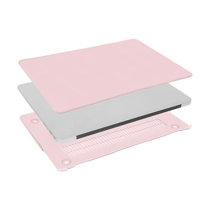 MOSISO Case Compatible with MacBook Air 13 inch A1369 A1466, Rose Quartz | Plastic Hard Shell & Keyboard Cover & Screen Protector Compatible with MacBook Air 13 (Older Version 2010 - end 2017) - color: Rose Quartz