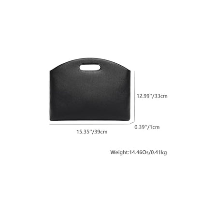 Official Document Computer Bag Stylishly Sleek with Multiple Compartments and Easy to Carry Design - color: Black/Pu