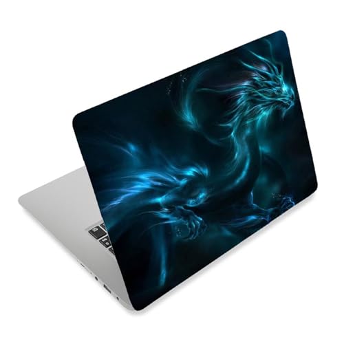 3D Print Laptop Skin Vinyl Sticker Decal, 12" 13" 13.3" 14" 15" 15.4" 15.6 inch Laptop Skin Sticker Cover Art Decal Protector Fits HP Dell Lenovo Compaq Apple Asus Acer (Blue Dragon) - color: Blue Dragon