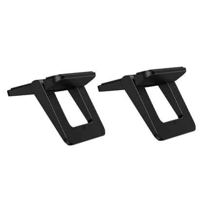 2pcs Foldable Laptop Holder Stand, Mini Notebook Support Bracket with Ventilated Cooling, Portable Desk Riser for Travel and Work