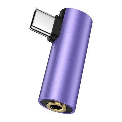 USB C to 3.5mm Audio Adapter for Google Pixel 10A 10 9A 9 Pro XL Fold 8 Pro 8A 8 7 Pro 7A 7 6 5 4,Headphone Jack Adapter Connector Dongle for iPhone 17 16E 16 15 Plus Pro Max,Samsung Galaxy S26 S25 - color: Purple