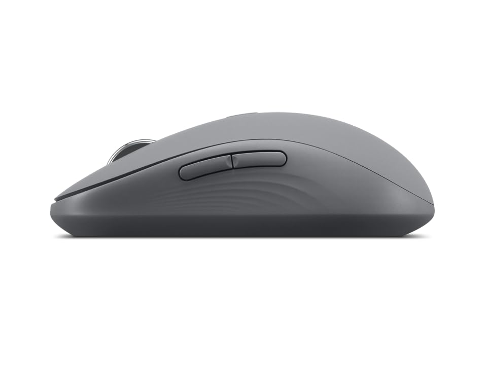 Lenovo Yoga Bluetooth Silent Mouse, 3 Level DPI Adjustment, 36 Month Battery Life, Bluetooth 5.3, 3 Device Paring, Whisper Quiet, Programmable Buttons, Smooth Finish, Luna Grey - color: Luna Grey