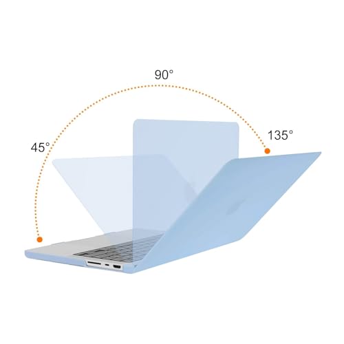 MOSISO Compatible with MacBook Pro 14 inch Case M5 2026 M4 2025 M3 M2 M1 2024-2021 A3427 A3426 A3434 A3112 A3185 A3401 A2918 A2992 A2779 A2442,Hard Case&Keyboard Skin&ScreenFilm&Pouch, Airy Blue - color: Airy Blue