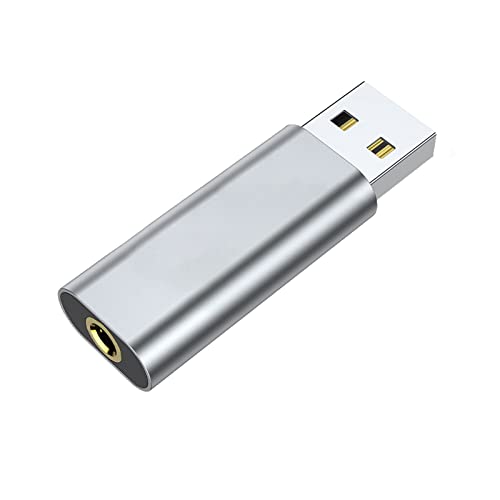 Pocket-Size Sound Card USB to 3.5mm Interface Adapter for Earphone Mic for Computer Laptop Lightweight USB to Adapter Gaming