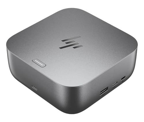 HP Thunderbolt 4 Ultra 180W G6 Universal Thunderbolt/USB-C Docking Station | Bundle w/DKZ Hub 9X481UT#ABA (Data Transfers to Any Brand Laptop, Single Cable for Charging) - size: 1 Pack, style: 180W G6