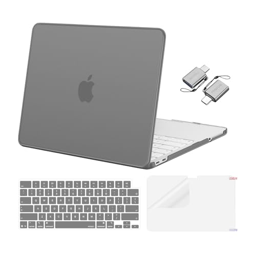 MOSISO Compatible with MacBook Neo Case 13 inch 2026 A3404, Gray | Crack & Scratch Resistant Cover Protective Ultra-Thin Hard Shell & Keyboard Cover & Screen Film & Type C - color: Gray