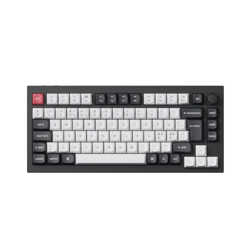 Q1 HE ISO Layout Custom Mechanical Keyboard | ISO Layout, QMK Wireless Programmable, Magnetic Adjustable Switches, Dynamic RGB Backlight(UK ISO) - color: UK ISO