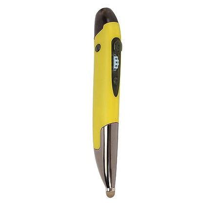 Yinhing Pen Rechargeable Portable Optical Mode for PC Laptop Luminous Silent Handheld Small Design (Yellow) - color: Yellow