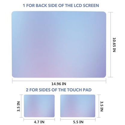 AIMSA Blue Violet Laptop Notebook Skin Sticker Cover Decal Fits 12 13 13.3 14 15 15.4 15.6 inches Laptop Protector Notebook PC, Easy to Apply and Remove - color: Blue Violet