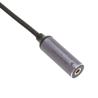 DC Input to Type C Cable, USB C to DC Adapter, Type C Transfer DC Port for A Variety of Small Chargers, Laptops, Etc