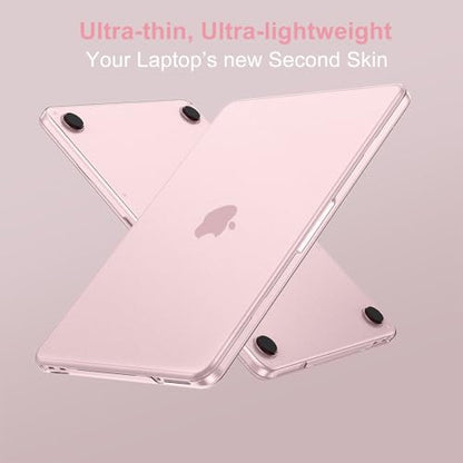 MOSISO Compatible with MacBook Neo Case 13 inch 2026 A3404 A18 Pro Chip | 4 in 1 Kit Ultra-Thin Crack&Fingerprint Resistant Protective Hard Shell, Precision-Matched to Laptop Color, Blush Clear - color: Blush Clear