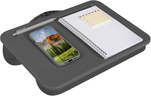 LAPGEAR Compact Lap Desk – Fits Up to 15″ Laptops – Charcoal-– Style No. 43105,(Pack of 12)