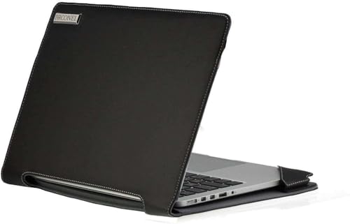 Profile Series - Black Leather Laptop Case Compatible with HP OmniBook X Flip 2-in-1 14" Laptop