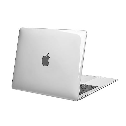 MOSISO Compatible with MacBook Air 13 inch Case M1 2022-2018 | Touch ID Plastic Hard Shell Cover Compatible with MacBook Air 13.3 inch Case, A2337 M1 A2179 A1932, Transparent - color: Transparent