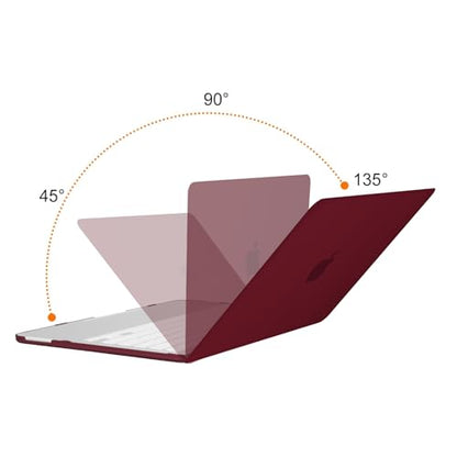 MOSISO Compatible with MacBook Neo Case 13 inch 2026 A3404 A18 Pro Chip | Scratch-Resistant Ultra-thin Protective Hard Shell Case Cover, Burgundy - color: Burgundy