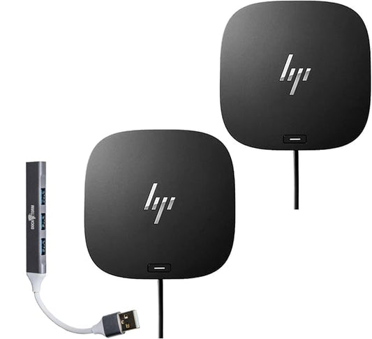 HP USB-C Essential Dock G5 Multiport Docking Station with USB-C | DisplayPort, HDMI, Ethernet, Includes Dockztorm USB Port Expander 2-Pack - size: 2 Pack, style: USB-C G5