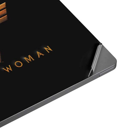 Skinit Laptop Decal Skin Compatible with Universal Laptop 17in (13.8 x 10in) - Officially Licensed Warner Bros Wonder Woman Gold Logo Design