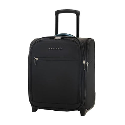Verage Underseat Carry On Luggage with Wheels,16-Inch,Black | Personal Item Bag,Airline Approved, Laptop Compartment, USB Charging Port - color: Black, size: 16-Inch Rolling Underseat
