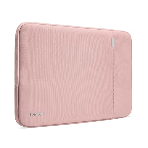 tomtoc 360° Protective Laptop Sleeve for 13-inch MacBook Air M5/A3449 2026 | M4/A3240, M3/A3113, M2/A2681, M1/A2337, Water-Resistant Computer Case Fits 13" MacBook Pro M2/M1 & ASUS Zenbook/Vivobook 13" - color: Pink, size: 13-inch for New MacBook Air & Pr