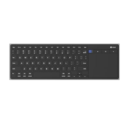 CZUR Portable Computer Keyboard with Trackpad, Rechargeable Bluetooth Keyboard with Touchpad, Wireless Ultra Slim Keyboard for PC/Laptop/Tablet/Phone, for Windows/Android