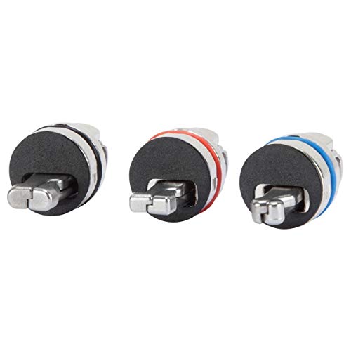 Targus DEFCON 3-in-1 Lock, Keyed Cable Retail Lock for Laptop Computer and Desktop Security Cable (ASP85GL) - size: 3-in-1 Lock, style: Keyed Cable