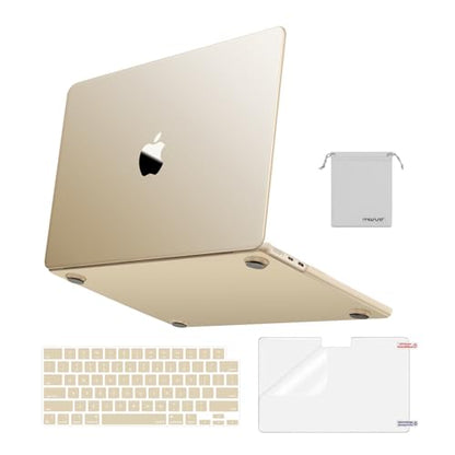 MOSISO Compatible with MacBook Air 15 inch Case M5 M4 M3 M2,Starlight Clear | 4 in 1 Kit Seamlessly Closes Anti-Fingerprints Matte Hard Shell Cover for 2026-2023 A3448 A3241 A3114 A294 - color: Starlight Clear