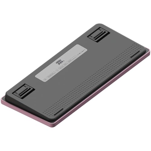 NuPhy Node75 Wireless Mechanical Keyboard, 75% Hot Swappable Custom Low Profile Keyboard, 84 Keys Computer Gaming Keyboards, Supports Touch Gestures, PBT Keycaps, RGB Backlit, Bluetooth/2.4GHz/USB-C - color: Pink, size: Low-Profile Red Nano Switch