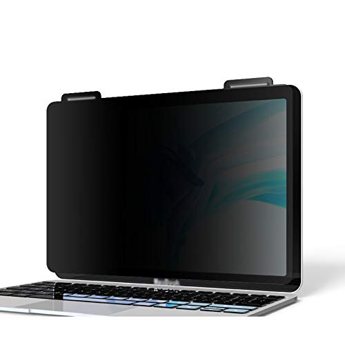 360° 4 Way Privacy Screen Filter for Macbook 13.3 inch - Blue Light Blocking Film Protector, Easy On/Off Laptop Screen Protector