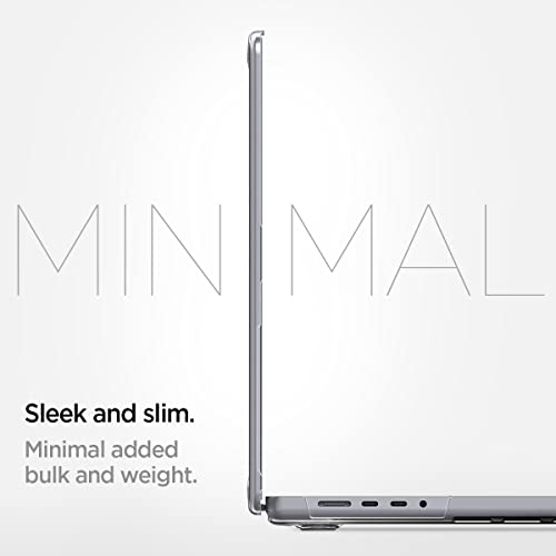 Spigen for MacBook Pro 16 inch case M5 Pro/Max (2026) M4/M3/M2/M1 Pro/Max (2024-2021) A3429 A3428 A3403 A3186 A2780 A2485, Thin Fit, Air Skin Transparent Protective Hard Shell Case, Crystal Clear | Transparent Hard Case with Scratch Resistant Protection f