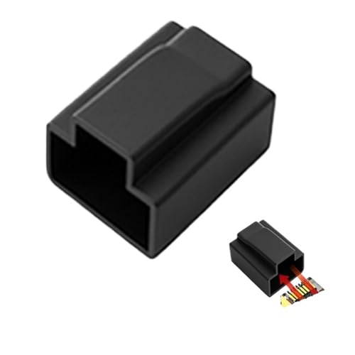 RJ45 dust Cover 200 PCS Male Connector Protective Dust Cap Ethernet Cable Plug Cover Anti Dustproof Network(Black) - color: Black