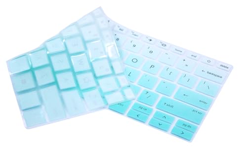 Keyboard Skin Cover Compatible with HP EliteBook 840 845 G9 G10 14" & HP EliteBook 830 835 G9 G10 13.3 inch Laptop, HP Keyboard Accessories (Not fit 840 845 1040 G8 G7 G6 G5 G4 G3) - Gradient Mint - color: Gradient Mint