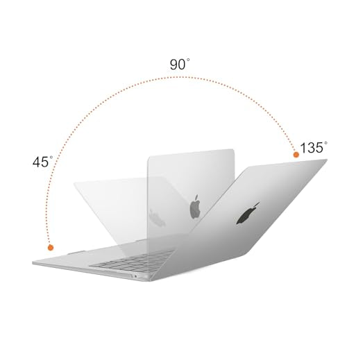 MOSISO Compatible with MacBook Air 13 inch Case M1 2021 2020 2019 2018 Release A2337 A2179 A1932 Touch ID, Plastic Hard Shell Cover&Keyboard Cover for MacBook Air 13.3 inch Case M1, Frost - color: Frost