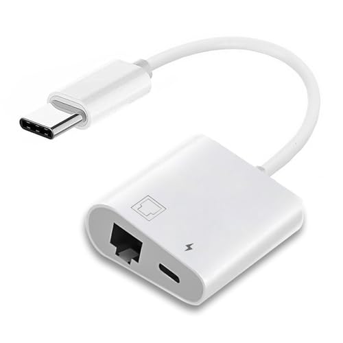 Type C USB-C to 100Mbps Networking RJ45 with PD Power Charge Adapter Compatible with Laptop Tablet Phone - style: USB3.0 Networking+PD