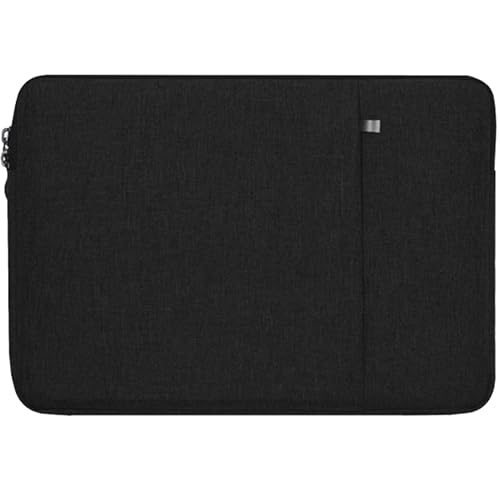 15.6 inch Laptop Cover Sleeve Case Waterproof Shockproof Protective Bag Handbags with Front Pocket for Notebook Black