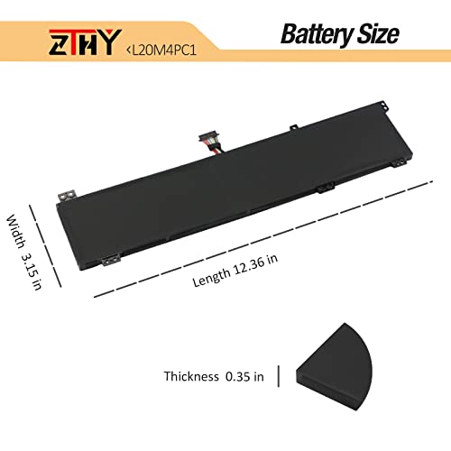 L20C4PC1 Laptop Battery Replacement for Lenovo Legion 5 Pro-16ACH6 16ACH6H | Pro-16ITH6 16ITH6H Legion 5-15ACH6 5-15ACH6A 5-15ACH6H 5-15ITH6 5-15ITH6H 7-16ACHG6 7-16ITHG6 L20M4PC1 L20L4PC1 L20D4PC1 80Wh - size: 12.36*3.15*0.35 inch L20M4PC1