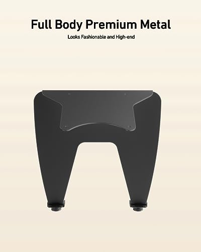 ergounion Laptop Tray for Monitor Arm - VESA Mount 100x100mm, Laptops up to 17.3in & 28.6lbs - Notebook Tray Office Desk Accessories - Black - color: Black