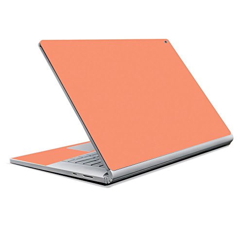 MightySkins Skin Compatible With Microsoft Surface Book 2 13" (2017) - Solid Peach | Protective, Durable, and Unique Vinyl Decal wrap cover | Easy To Apply, Remove, and Change Styles | Made in the USA - color: Peach