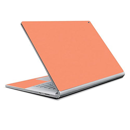 MightySkins Skin Compatible With Microsoft Surface Book 2 13" (2017) - Solid Peach | Protective, Durable, and Unique Vinyl Decal wrap cover | Easy To Apply, Remove, and Change Styles | Made in the USA - color: Peach