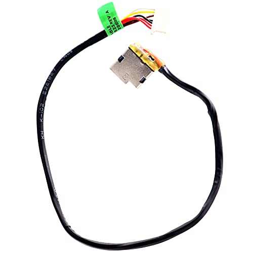 Deal4GO DC Power Jack Cable Charging Port for HP 17-S 17-G 17-Q 17-BS 17-AR 15-CS 15-SD 15-CC 15-CD 15-CW 799750-F23 799750-S23 799750-T23 799750-Y23,Black