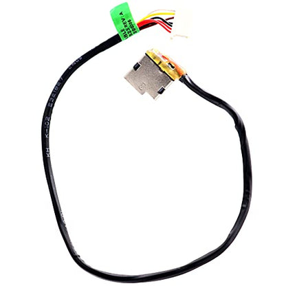 Deal4GO DC Power Jack Cable Charging Port for HP 17-S 17-G 17-Q 17-BS 17-AR 15-CS 15-SD 15-CC 15-CD 15-CW 799750-F23 799750-S23 799750-T23 799750-Y23,Black