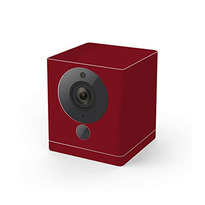 MightySkins Skin Compatible with Wyze Cam V2 - Solid Burgundy | Protective, Durable, and Unique Vinyl Decal wrap Cover | Easy to Apply, Remove, and Change Styles | Made in The USA - color: Burgundy