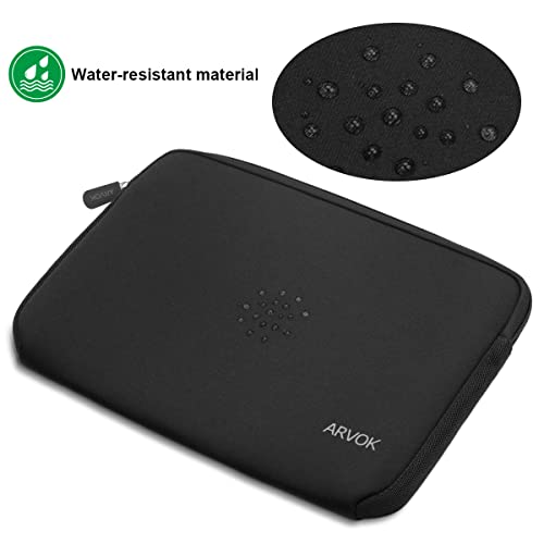 ARVOK 15 15.6 16 inch Laptop Sleeve Case, Water-Resistant Notebook Computer Pocket Tablet Briefcase Carrying Bag Pouch Skin Cover for HP/Dell/Lenovo/Asus/Acer, Black - color: Black, size: 15.6 inch