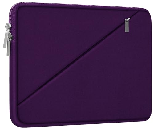 Laptop Case 15.6 inch, Traveling Carrying Computer Bag with Zippered Pocket, Shockproof Protective Laptop Sleeve Compatible for Apple Notebook, HP, Dell, Acer, Asus, Lenovo, Purple - color: Purple, size: 15.6 inch