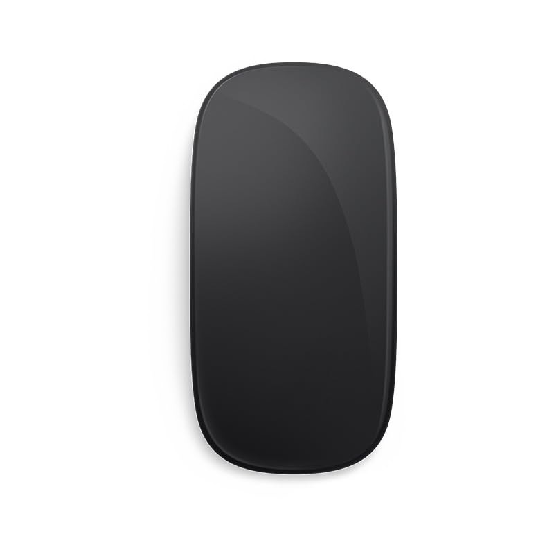 Wireless Multi-Touch Surface Magic Mouse Alternative USB C Rechargeable Touch Mouse Compatible with MacOS/Windows/Linux/Android Laptop Desktop PC Smartphone Tablet (Black) - color: Black