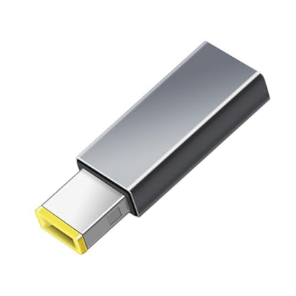 Compact USB-C Female to Square DC Tip Male Charging Adapter PD Converter for 90W Laptops