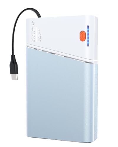 Portable Charger 20000mAh, 22.5W PD 3.0+QC 4.0 Super Fast Charging Power Bank, Cooler Aerospace Metal Case for iPhone 17 16 15 14, 13 Android iPad Samsung Google Tablet & More, Travel Essential - color: Blue