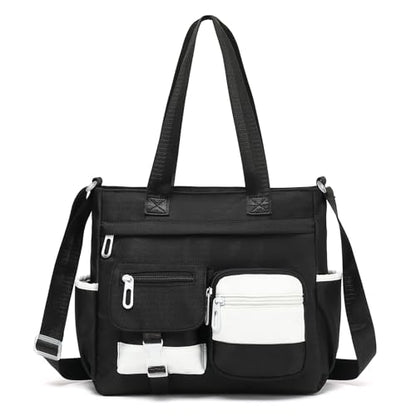 Phaoullzon Kawaii Messenger Bag Cute Purse Girls/Teens Crossbody Tote for Work - color: Black, style: Medium